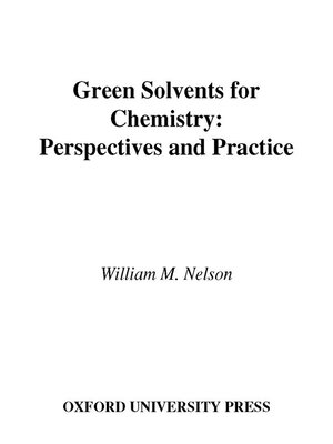 cover image of Green Solvents for Chemistry